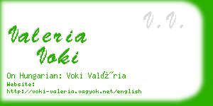 valeria voki business card